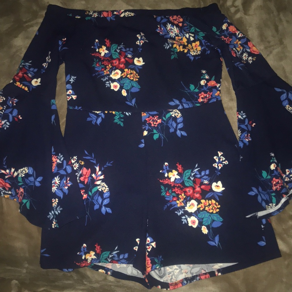 A long sleeve romper